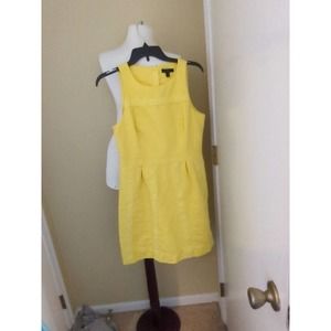 J.Crew Womens Dress sz 10 Yellow Mini Sleeveless Dress
